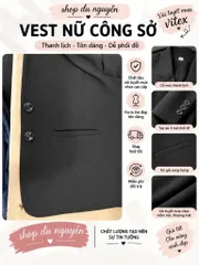Áo Vest Nữ Tuyết Mưa Cao Cấp Form Đẹp Tôn Dáng – Vest Công Sở Dài Tay Du Nguyễn