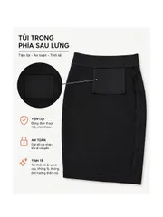Chân Váy Thun Cao Cấp Co Giãn 4 Chiều Dài 45cm