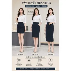 VÁY BÚT CHÌ TUYẾT MƯA CÔNG SỞ – TÚI XÉO 2 BÊN
