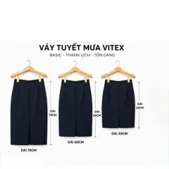 VÁY BÚT CHÌ TUYẾT MƯA CÔNG SỞ – TÚI XÉO 2 BÊN
