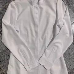 Áo Sơ Mi Nữ Công Sở Du Nguyễn Trắng Tinh Che Nút Tay Dài Tay Lỡ Cổ Tàu Thanh Lịch Size S-4XL