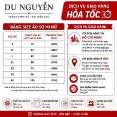 Áo Sơ Mi Nữ Công Sở Du Nguyễn Trắng Tinh Che Nút Tay Dài Tay Lỡ Cổ Tàu Thanh Lịch Size S-4XL