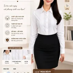 Áo Sơ Mi Nữ 5 Ly Tay Dài Tay Ngắn Lụa Nhung Cao Cấp