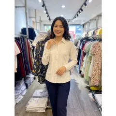 Áo Sơ Mi Nữ 5 Ly Tay Dài Tay Ngắn Lụa Nhung Cao Cấp