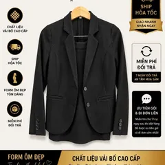 Áo Vest Nữ Công Sở Du Nguyễn Vải Bố Form Ôm – Mẫu Trơn & Nẹp Sắt