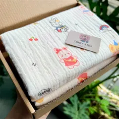 Khăn Tắm Muslin 2 Lớp Cao Cấp (120x70cm) - Siêu Thấm Hút, Mềm Mịn, Đa Dạng Họa Tiết
