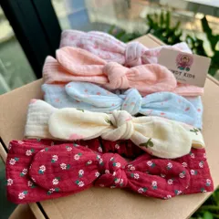 Băng đô muslin cho bé gái siêu dễ thương chất liệu mềm mại an toàn cho bé của nhà Cindy