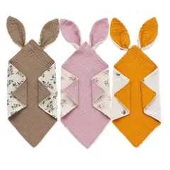Khăn doudou - Khăn xoa dịu - chất liệu muslin dễ thương, an toàn cho bé