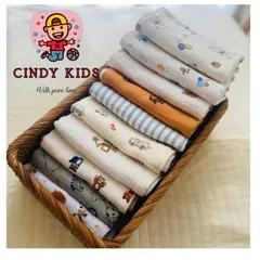 Gói khăn sữa xô muslin, khăn mặt muslin 2 lớp mềm mại thân thiện với da em bé