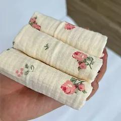 Gói khăn sữa xô muslin, khăn mặt muslin 2 lớp mềm mại thân thiện với da em bé