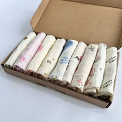 Gói khăn sữa xô muslin, khăn mặt muslin 2 lớp mềm mại thân thiện với da em bé