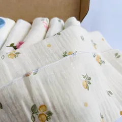 Gói khăn sữa xô muslin, khăn mặt muslin 2 lớp mềm mại thân thiện với da em bé