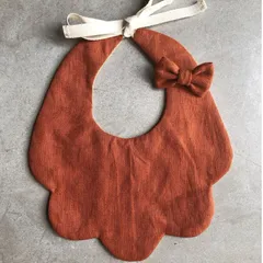 Yếm Linen cho bé - Yếm ăn dặm, yếm cổ xinh xắn thoáng mát thấm mồ hôi tốt cho mùa hè