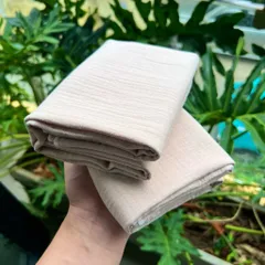 Khăn Xô Muslin 100x70cm – Khăn Cotton Trơn Màu Mềm Mịn, Thấm Hút Tốt, Khăn Đa Năng Gia Đình
