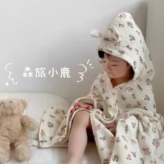 Khăn tắm xô muslin 4 lớp có mũ siêu mềm mại và thân thiện với da bé nhà Cindy’s House