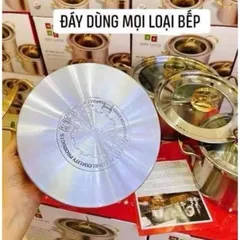 Bộ Nồi Misu Louis 3 Món - Inox 304 Đáy Nguyên 3 Lớp Cao Cấp Dùng Cho Mọi Loại Bếp