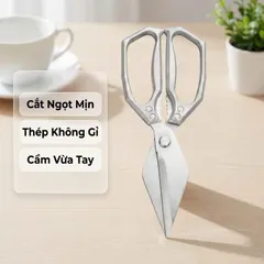 Kéo Mỏ Vịt Màu Bạc Chống Rỉ Cắt Thủ Công Siêu Bền, Dễ Sử dụng Trong Mọi Hoàn Cảnh
