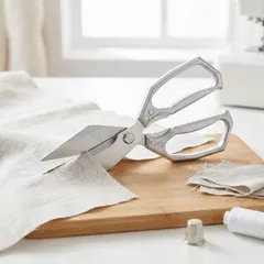 Kéo Mỏ Vịt Màu Bạc Chống Rỉ Cắt Thủ Công Siêu Bền, Dễ Sử dụng Trong Mọi Hoàn Cảnh