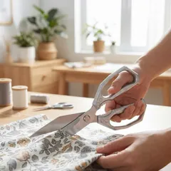 Kéo Mỏ Vịt Màu Bạc Chống Rỉ Cắt Thủ Công Siêu Bền, Dễ Sử dụng Trong Mọi Hoàn Cảnh