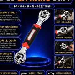 Cờ Lê Đa Năng 48 Đầu Xoay 360 Độ , Tay Cầm Chống Trượt - Dụng Cụ Vặn Bu Lông Ốc Vít Đa Năng Tiện Lợi Nhỏ Gọn