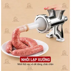 Máy Xay Quay Tay Xay Thịt - Cua - Cá, Đùn Xúc Xích, Xay Tất Cả Các Loại Thực Phẩm Sắc Bén Tiện Dụng Cho Nhà Bếp