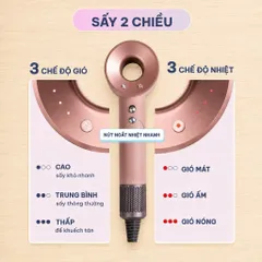 MÁY SẤY TÓC ION ÂM 2 CHIỀU NÓNG LẠNH 3 TỐC ĐỘ. Fullbox sang trọng 2 Phân Loại Màu