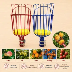 Giỏ hái trái cây dụng cụ giật hái trái cây lồng vặt hoa quả Đầu vợt hái quả, Giỏ hái quả Trên Cao Dễ Sử Dụng