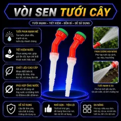 Đầu phun tưới cây 1000 lỗ phân tán nước đều, tưới nhẹ nhàng cho rau hoa chuyên dùng tưới cây