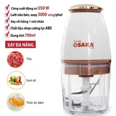 Máy Xay Thịt OSAKA Nắp Đồng Nhỏ Gọn, Mạnh Mẽ-Máy Xay Sinh Tố Nhỏ Gọn Tiện Lợi