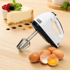 Máy Đánh Trứng Cầm Tay 7 Tốc Độ Tặng 4 Đầu Đánh Cao Cấp, Nhiều Chức Năng Hoạt Động Mạnh Mẽ Sử Dụng Tiện Lợi