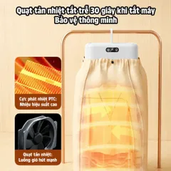 Máy Sấy Quần Áo LUMI QNK Công Suất 600W, Thiết Kế Gấp Gọn Tích Hợp Sưởi Ấm Nhỏ Gọn An Toàn Cho Gia Đình