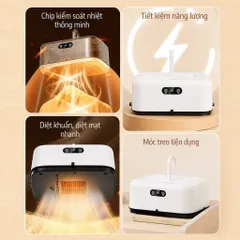 Máy Sấy Quần Áo LUMI QNK Công Suất 600W, Thiết Kế Gấp Gọn Tích Hợp Sưởi Ấm Nhỏ Gọn An Toàn Cho Gia Đình
