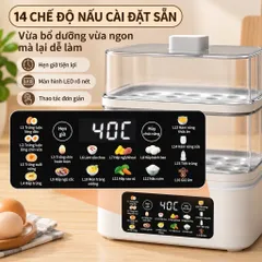 Nồi hấp điện đa năng 3 tầng tiện lợi dung tích 19 lít nhiệt mạnh nóng nhanh BH 12 tháng