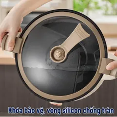 Nồi Áp Suất Đa Năng Điện Tử Dung Tích Nồi 5L Size 28cm, Công Suất 800w, Nhiều Chế Độ Nấu, Có Chống Dính