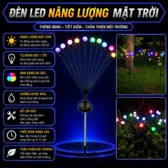 Đèn led băng tuyết,bi bọt,đom đóm,giọt nước năng lượng mặt trời RGB, chống nước IP65