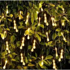 Đèn led băng tuyết,bi bọt,đom đóm,giọt nước năng lượng mặt trời RGB, chống nước IP65