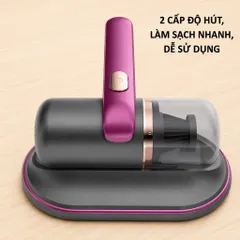 Máy Hút Bụi Cầm Tay Sạc TypeC - Không Dây, Có Đèn UV, Hút Nệm Giường/Sofa/Quần Áo