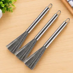 Chổi Cọ Nồi Nhiều Sợi Li Ti  Cọ Chảo Inox 201/304 Bàn Chải Chà Nồi Đánh Bóng Loại Bỏ Rỉ Sét Tiện Dụng Có Cán Cầmi
