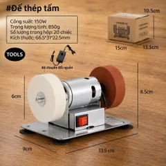 Máy Mài Dao,Kéo Mini , Máy Mài Đá 2 Đầu Đa Năng Dùng Điện 220V Đánh Bóng Gỉ Sét