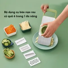 Nạo Rau Quả Đa Năng, Combo 6 LƯỠI DAO , Đồ Bào Rau Củ Đa Năng Cao Cấp,INOX 304 Không Rỉ