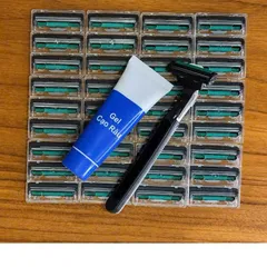 Set Dao Cạo Râu 36 Lưỡi Tặng Kèm 1 Thân Cạo, 1 Kem Mềm Râu Dễ Dàng Sử Dụng An Toàn Cho Da