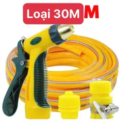Bộ Vòi Xịt Tăng Áp Vòi Xịt Cầm Tay Các Loại Dây 5-10-15-20-30 MÉT Phù Hợp Tưới Cây, Rửa Xe, Rửa Sân Chất Liệu PE
