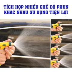 Bộ Vòi Xịt Tăng Áp Vòi Xịt Cầm Tay Các Loại Dây 5-10-15-20-30 MÉT Phù Hợp Tưới Cây, Rửa Xe, Rửa Sân Chất Liệu PE