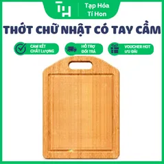 Thớt gỗ chữ nhật có tay cầm Cao Cấp (TH734)