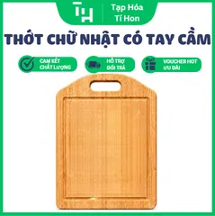 Thớt gỗ chữ nhật có tay cầm Cao Cấp (TH734)