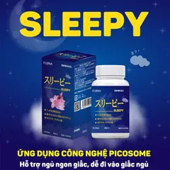 ✅[CHÍNH HÃNG] (MÃ: DP58ZE) SLEEPY viên uống  Hỗ Trợ Ngủ Ngon,  Lọ/80 viên