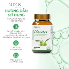 ✅[CHÍNH HÃNG] (MÃ: SPFO95) Viên Uống Nucos Diabetes Giúp Ổn Định Đường Huyết Tăng Sức Khỏe Tim Mạch Hộp 30 viên