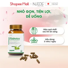 ✅[CHÍNH HÃNG] (MÃ: SPFO95) Viên Uống Nucos Diabetes Giúp Ổn Định Đường Huyết Tăng Sức Khỏe Tim Mạch Hộp 30 viên