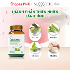 ✅[CHÍNH HÃNG] (MÃ: SPFO95) Viên Uống Nucos Diabetes Giúp Ổn Định Đường Huyết Tăng Sức Khỏe Tim Mạch Hộp 30 viên