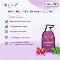 ✅[CHÍNH HÃNG] (MÃ: DPFI0) Combo 5 Gói gel Dung dịch vệ sinh Pigina 5ml - Pigina Lacto Intimate Wash